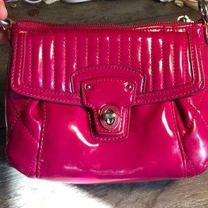 Pink Coach cross body bag